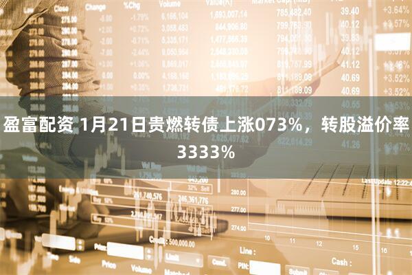 盈富配资 1月21日贵燃转债上涨073%，转股溢价率3333%